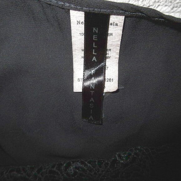 Vtg Y2K Sheer Mesh Tunic Top Size S Lace Neck Tie Back Steampunk Grunge Goth 90s - Picture 4 of 7